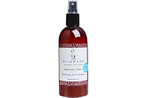 WildWash Detangle Spray For Dogs 300ml - For Tangled, Knotted and Matted Coats, Reconstructs Damaged Hair Tissue - Natural, Sulphate and Paraben-Free for Sensitive Skin