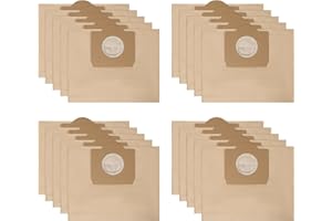 BIHARNT 20 sacs d'aspirateur pour aspirateur Kärcher WD3/MV3/2201/2204/2504,Alternatives pour les sacs filtrants 6.959-130.0