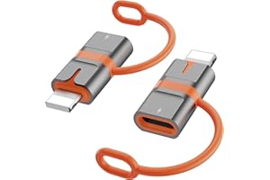 TICENPE Adaptateur USB C vers Lightning, 36W Adaptateur Lightning USB C pour iPhone 14/13/12/11/iPad/Airpods, Transfert de Données Téléphone-ordinateur/Résistant à la Perte, Pas pour Audio/OTG, Lot de 2