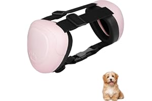 BERGWERK Hunde Ohrschützer für Gehörschutz, 29dB NRR Hundeohrschützer für Lärmschutz Noise Cancelling Kopfhörer (Hellrosa-S)