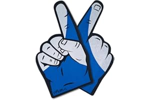 ‎FUN FAN LINE FUN FAN LINE - 2er-Set Schaumstoffhand mit Riesenfinger im [Land]-Flaggen-Design | Originelle Fan-Accessoires für Sportveranstaltungen, Partys & Feiern |