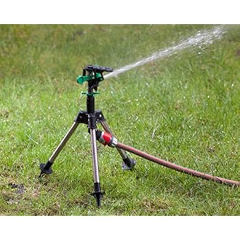 Westfalia Rasensprenger Impulsregner Kreisregner mit 3-Bein-Stativ