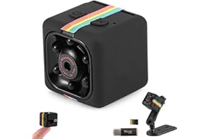 SONGYUKA Mini Spy Camera (32G SD) Hidden Camera HD Audio and Video Recording, Night Vision Motion Detection, Surveillance Camera Small Dog Camera Nanny Cam Baby Monitor Home Security Camera(1-PACK