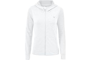 donhobo Damen Laufjacke Sportjacke Trainingsjacke Langarm Fitness Yoga Jacke Leicht Atmungsaktive Full Zip Sweatjacke mit Taschen Daumenloch