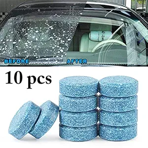 Fansport 10PCS Car Cleaning Tablet Concentrated Auto Glass Cleaner Effervescent Tablet