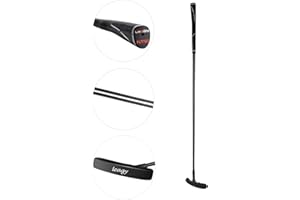 LEAGY - Putter de Golf clásico y Atemporal de 35 Pulgadas de Longitud - Cabeza de Dos vías Estilo Putt y Agarre de Goma Premium para golfistas diestros o Zurdos