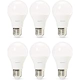 Amazon Basics Confezione da 6 lampadine a LED 8.5 Watts professionali, con attacco Edison E27, piccole, equivalenti a 60W, Lu