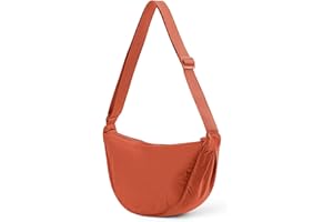 GSenhui Borsa a Tracolla da Donna a Mezza Luna, Hobo Bag Halfmoon Borsa a Tracolla da Donna,Tinta unita Piccola per Donne e Viaggi