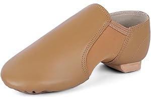 Asyusyu Jazz Shoes Girls Slip On Split Sole Kids Jazz Dance Shoes