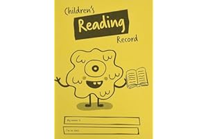 Range Wholesale A5 Children's Reading Record Book - Yellow Cover (Pack of 4) Ideal for Primary School.