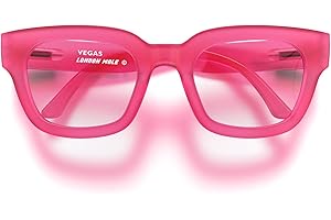LONDON MOLE® Vegas fashion glasses | Zero's with clear lenses | Cool oversized square/rectangular/trapezoidal shaped frames | Men’s Women’s Unisex | Spring hinges