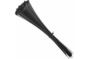 intervisio Bridas de Plastico Grandes 430mm x 4,8mm Largas para Cables, Negro, 100 Piezas