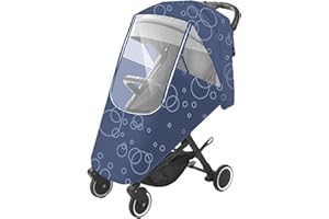 AHDMR Habillage Pluie Poussette Bébé Housse de Pluie Poussette Universelle Protège Pluie Vent Poussière Cape de Pluie pour Landau Imperméable Capot de Protection Pluie Durable avec Bonne Circulation l'air