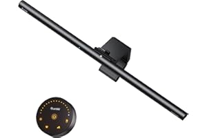 Quntis USB Lampada Monitor con Sensore Radar & Oscuramento Automatico, Accensione/Spegnimento Automatico & Timer, 52 cm Luce Monitor con Telecomando, Temperatura Colore & Luminosità Regolabile