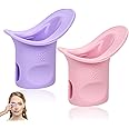 Azonee Eye Wash Cup, Hanging Silicone Eye Flush Cup Portable Eye Rinse Cup, Eye Cups for Eye wash Shaped Rim for Eye Rinse, Cleansing, Remove Dust, Makeup & Irritants- Eye wash kit Set of 2 Eye Cup
