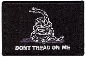Titan One Europe - Gadsden Flag Dont Tread On Me Parche Táctico (Negro)