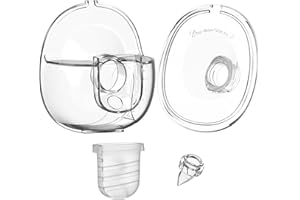 COOLLE Milchpumpe Zubehör Flansch Schild 24mm Duckbill Ventil Silikon Membran Milch Collector Cup Set Gesamter Ersatz Teile Tragbar Kompatibel mit Lansinoh NCVI Nuliie NICEGREEN Life S32, 4-Stücke