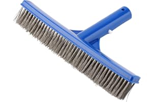 TKSE Stalowa szczotka do basenu 25 cm materiały do czyszczenia stawu, spa, gorące źródło