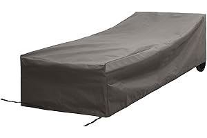 Gardissimo Schutzhülle für Gartenliege "Premium 347609", 200x75x40 cm - Wetterfeste Liegenhülle Abdeckung grau, atmungsaktiv, frostbeständig, wasserdicht
