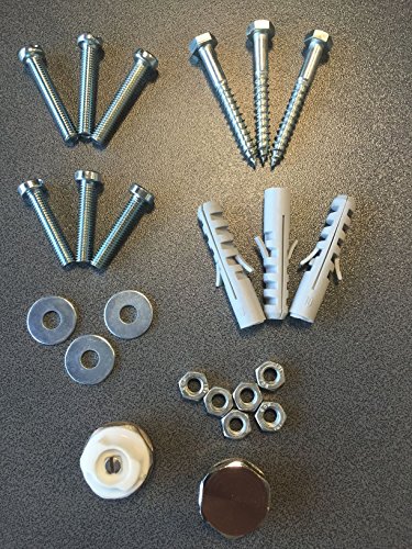 Schulte Befestigung Halterungen Wandhalter Befestigungssatz 22 mm Rohrdurchmesser Montage Set für Heizkörper Badheizkörper Designheizkörper weiß, 1 Stück, 4056397004608, 1 Stück, Alpinweiß - 3