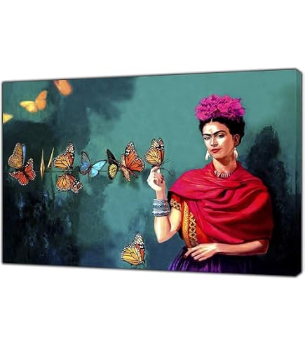 Pathos Studio Frida Kahlo - Autoritratto con collana di spine e colibrì (Giclée Art Print) 29,7 x 41,9 cm [A3