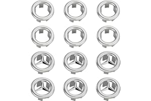TQPUWT Sink Overflow Ring, 12 Pcs Sink overflow cover, Sink overflow cap, Sink Hole Replacement Overflow Hole, Round Basin Overflow Trim, Sink Hole Cap, Drain Cap Cover Insert in Hole, for Bathtub, Sink