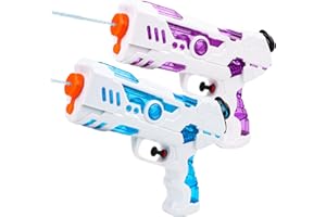 AKONE Pistola de agua de juguete pequeña, juego de pulverización para adultos y niños, juguetes para verano y piscina