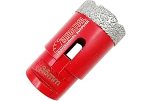 SHDIATOOL Brocas Diamantadas Rosca M14, 35mm Soldadura al vacío Brocas Diamantadas para gres Porcelánico Cerámica Granito Mármol Mampostería Ladrillo