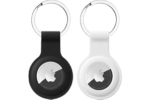 SINGGREAT 2 Stück Schlüsselanhänger für Apple AirTag Anhänger, Airtags Hülle Silikon Case Cover Schutzhülle für Air Tag mit Key Ring