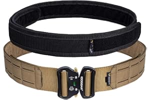 HIDEDE Cintura Tattica Militare 2 Pollici Cintura da Combattimento con Taglio Laser Sgancio Rapido Softair Cintura Tattica per CS Tiro Paintball attività Allaperto