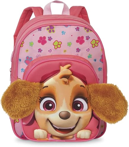 Paw Patrol Skye Kinder-Rucksack | Lila Design, Gepolsterte Träger | Mit Hauptfach & Seitentasche