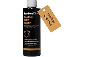 Furniture Clinic Leather Ultra Clean - 250ml - All-Purpose Leather Cleaner - Leather Cleaner for Sofas - Leather Car Interior Cleaner - Deep Cleans All Leather Types and Colours