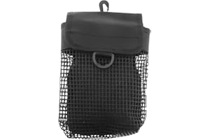 LT Easiyl Mesh Diving Bag Portable mesh tool bag Heavy Duty Sports Bag Outdoor Diving Equipment Portable Lightweight Dive Mesh with Buckle (Black)