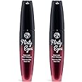 W7 Flirty Eyes Mascara - Long-Lasting, Hourglass Black Mascara For Volume And Length - 2 Pack