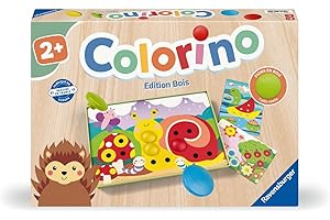 Ravensburger - Colorino - Jeu Éducatif en Bois dès 2 Ans - Apprendre Les Couleurs - Développement de la Motricité et de la Créativité - 24704 - Version Française