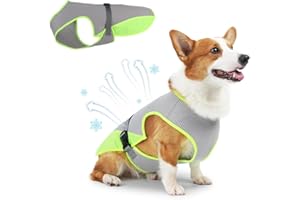 COMFPET Kühlweste für Hunde, Leichtgewicht Hunde Kühlung für Sommer, Kühl Und Bequem Hundemantel, UV-Schutz Hundekühlwesten für Outdoor Aktivitäten und Camping, M