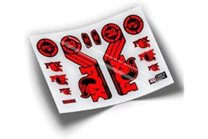 PEGATINEA Autocollants fourche Fox 32 2016 WP56 Rouge fluo