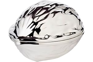 Edzard scaccianoci Noce, Argento pregiato Placcato. Antiossidante, Lunghezza 9 cm