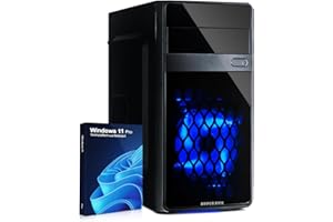 HYPER BYTE® Office Pc - Ordenador con Intel Quad Core i7 a 3,9 GHz | 16 GB RAM | Disco Duro SSD de 512 GB | Win 11 Pro | WiFi | Rapido Torre Pc
