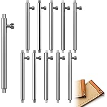 Perline Per Braccialetti 4 Molle Per Cinturino Orologio (Spring Bars) - Perni In Acciaio Inox, Larghezza 20mm, Colore Argento Cinturino Orologio Acciaio Inox 20mm Barre A Molla