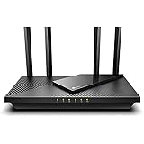 TP-Link Routeur WiFi 6 , Routeur WiFi AX 3000 Mbps bi-bande, WiFi 6, 5 ports Gigabit, Port USB 3.0, 4 antennes à haute perfor