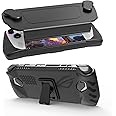 CENXI Upgrade Protective Cover Case for ASUS Rog Ally Handheld Console, Protecor Case with Front Cover, Back Plate Case Built in Kickstand Non Slip for Asus Rog Alloy Off Black