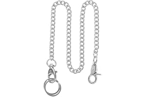 Hemobllo Taschenuhr Kette, Weste Kette, Uhr Kette Link Hosenkette Aus Edelstahl für Kleidung Handtasche Taschenuhr