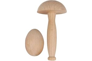 Teemando® Set aus Stopfpilz und Stopfei zum stopfen von Löchern in der Kleidung