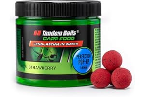 Tandem Baits Carp Food Perfection Mini Pop-Up, D'appâts pour carpes, Pêche de la Carpe, Peche, Pop-Ups, Bouillette Carpe, Professionnel Accessoires de Pêche Carpe 16mm 70g