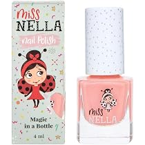 Miss Nella Pink A Boo molto brillante, smalto per bimbe a base ...