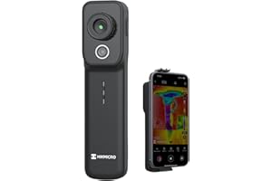 HIKMICRO Mini2W Wireless Dual Camera Thermal Imager- iOS/Android, 256x192 IR Resolution Thermal Imager with Visual Camera, 512×384 SuperIR™, 25Hz, Manual Focus, for Phone/Tablet/PC Windows
