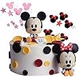 DDFV Mouse Cake Decorating Set, 27 Colored Pieces, Mouse Cake Toppers, Birthday & Baby Shower Occasion, Multicolored