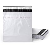 BonKaso 12x16 Inch Poly Courier Bags with POD | 55 Micron Self-Adhesive Tamper-Proof Mailer Envelopes for Packaging & Shipping | Waterproof Plastic Courier Covers – Pack of 50: 