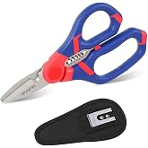 WORKPRO Electrician Scissors with Wire Stripper 152 mm | Stainless Steel, Wire and Wire Cutting, Professional Multifunction T